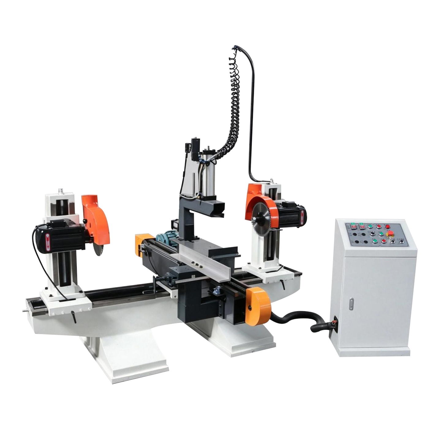 Wood circular saw double end shaper cutting machine