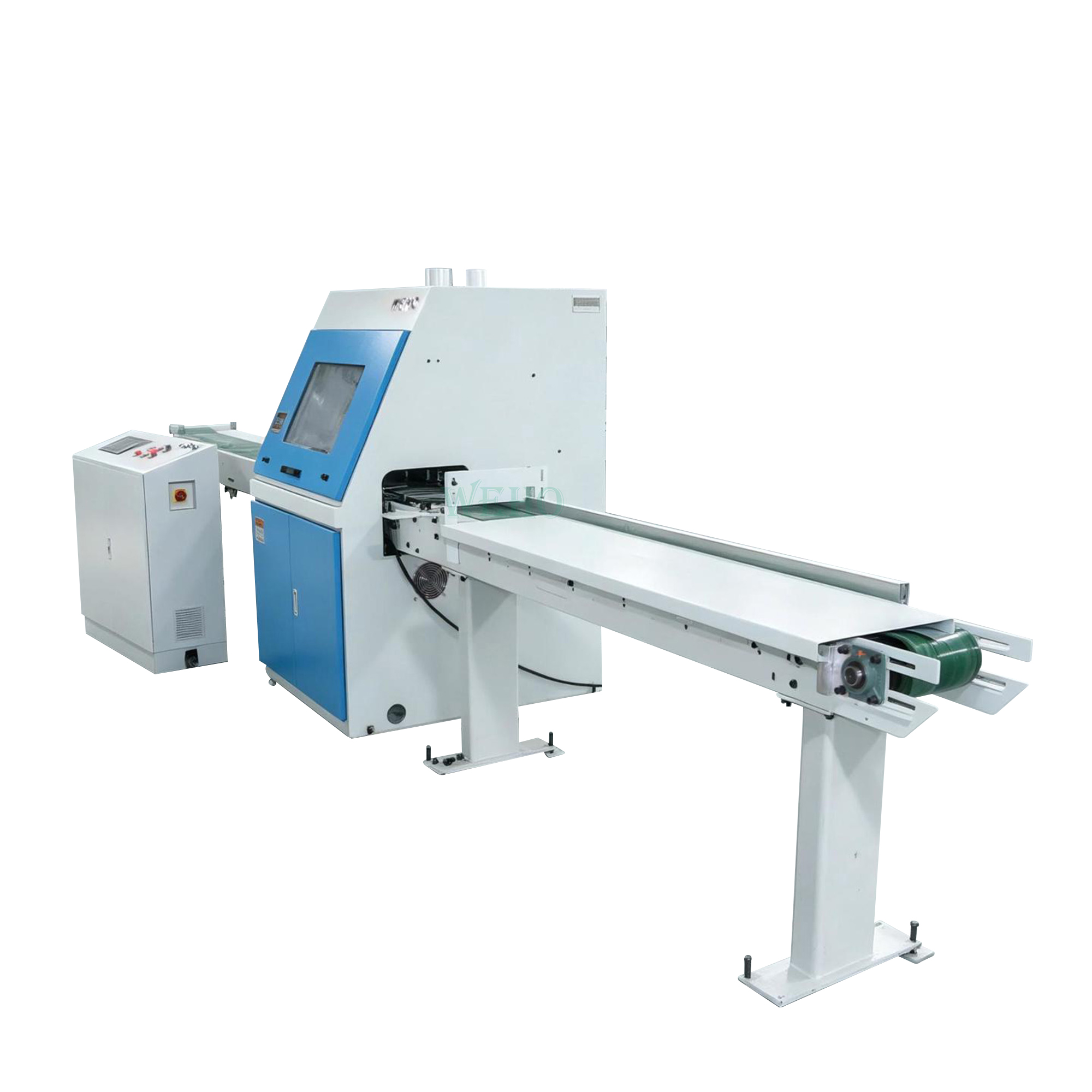 Wood remove defect cross cutting saw optimization machine