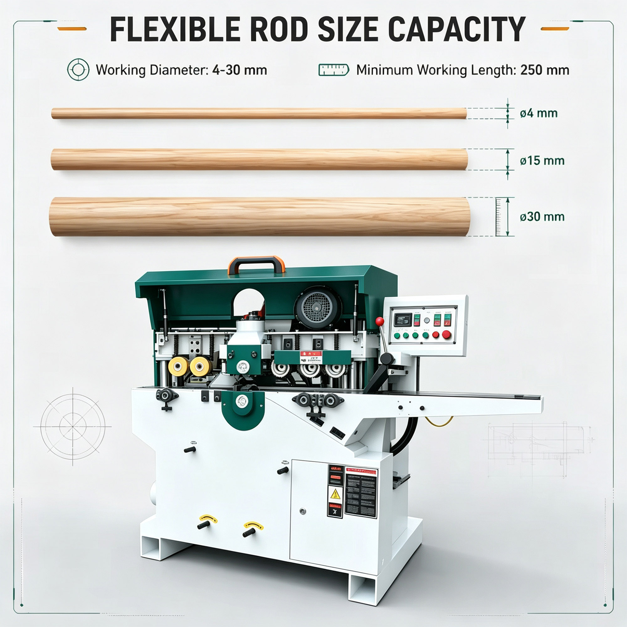 Round rod planer 13
