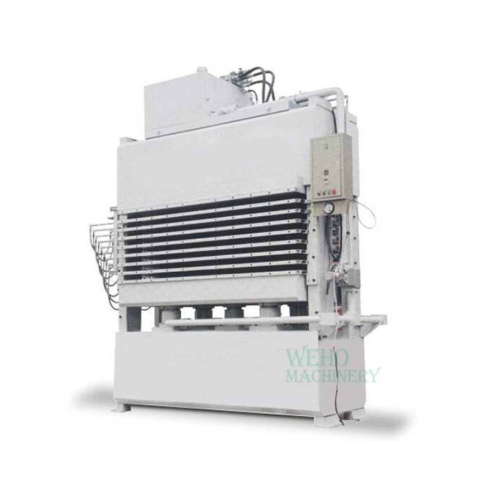 Wood laminate making hot press machine